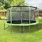 Trampolin mit Leiter 366cm grün,3