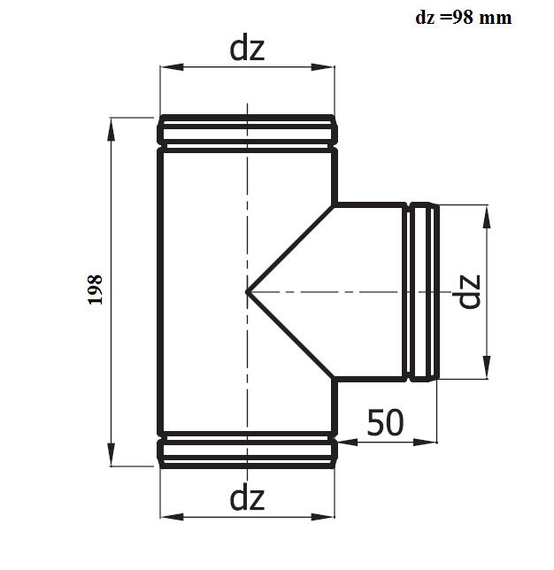 Abzweigung TRS100/90-OC