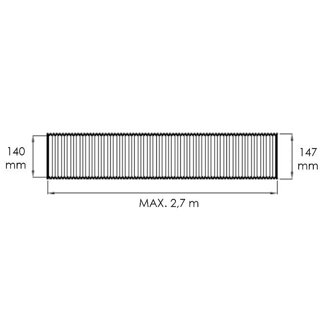 Flexibles Aluminium Rohr RESF140-AL