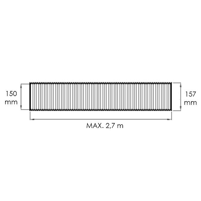 Flexibles Aluminium Rohr RESF150-AL