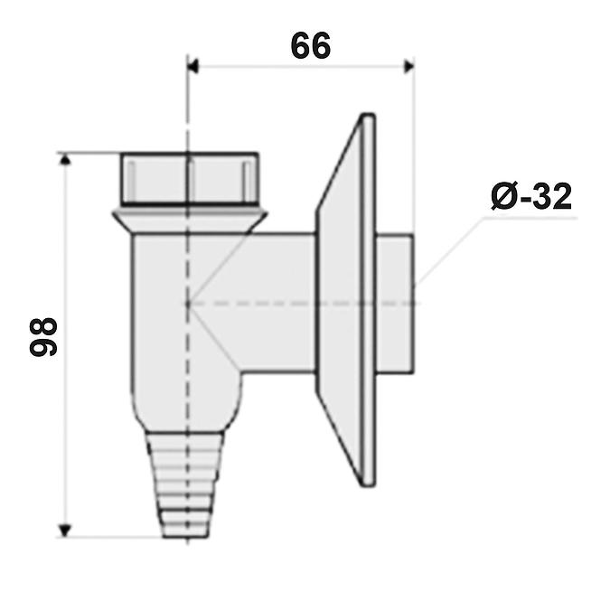 Siphon für Waschmaschinen 039