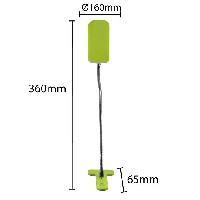 Lampe 02868 Dori Led Green Klips