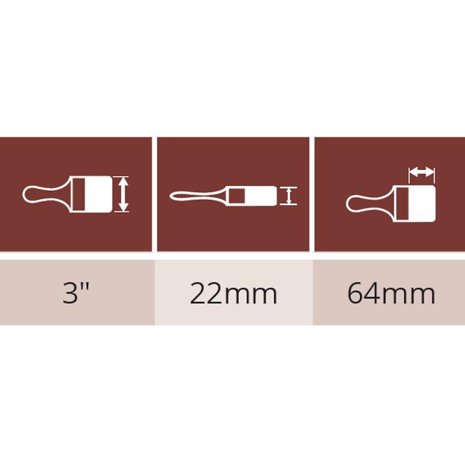 Pinsel Amerykan Wood 3˝