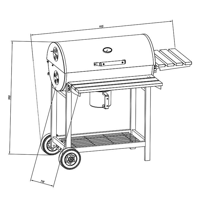 Holzkohlegrill JY-050