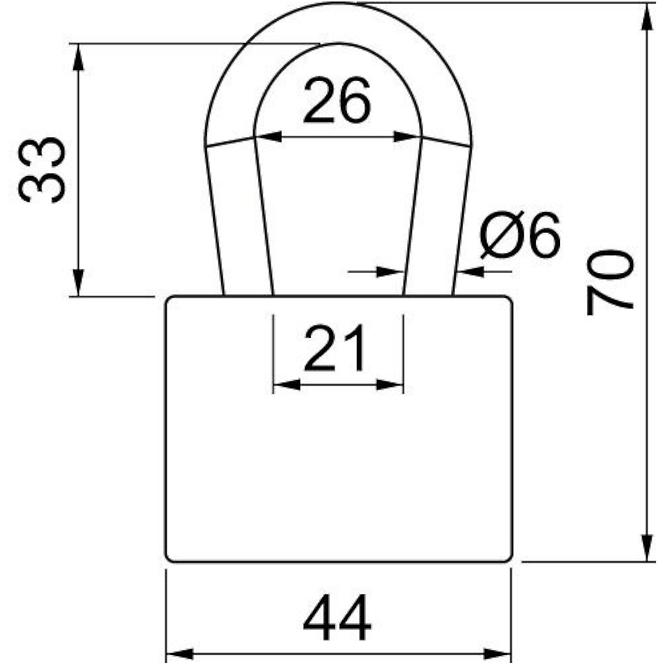 Vorhängeschloss RV.12.45