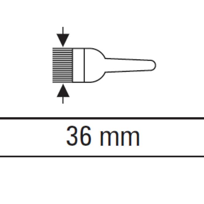 Halbenglischer Pinsel  36