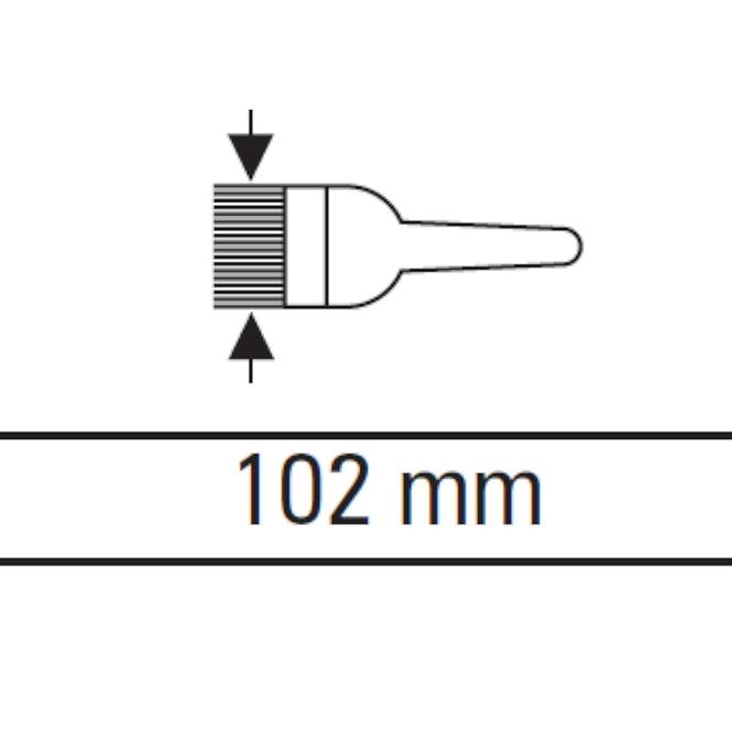 Halbenglischer Pinsel 102