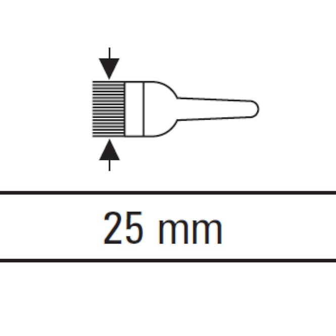 Pinsel für Heizkörper 25