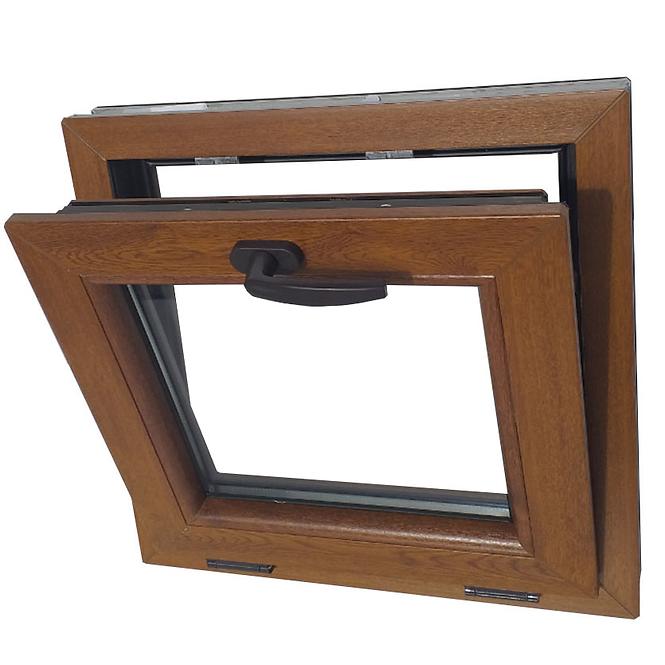 Kipp-Fenster 56,5x53,5cm Eiche golden