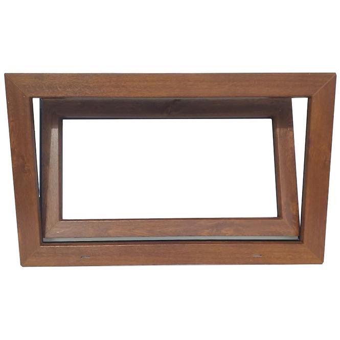 Kipp-Fenster 86,5x53,5cm weiß/Eiche golden