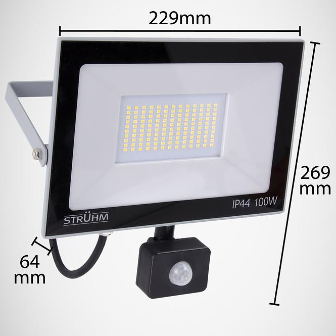 Reflektor Kroma LED 100W PIR 4500K