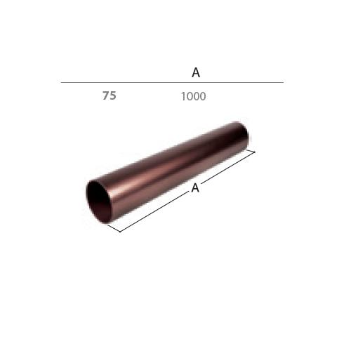 Ablassrohr Dn 75 1 M Grau