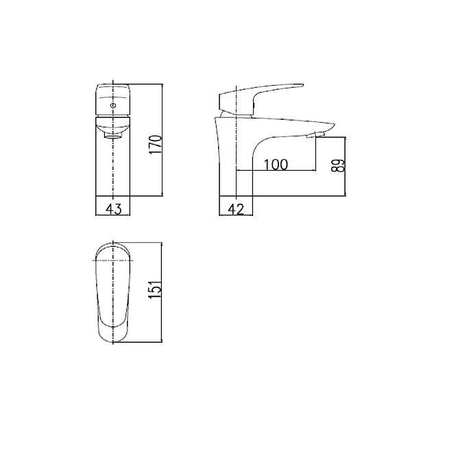 Waschbeckenarmatur Amur AM726.0