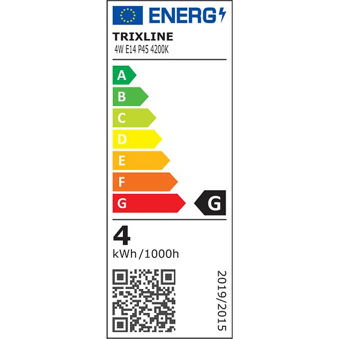 59BZ ŻARÓWKA BC 4W TR LED E14 P45 320LM 4200K PLASTIC