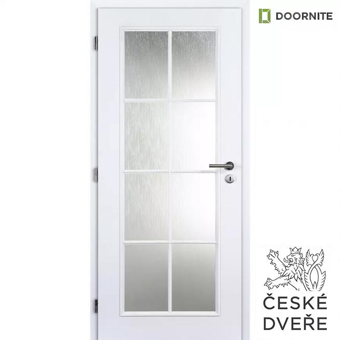 Innentür Elida Glas Weiß 70L