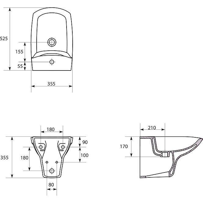 Wand Bidet Carina