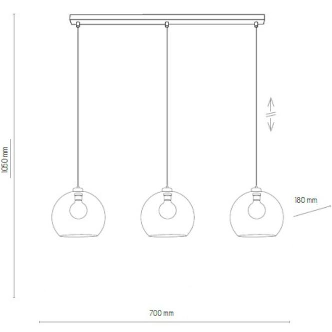 Lampe Cubus Graphite 2818 LW3