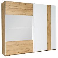 Schrank Wood 200cm Weiß/Wotan