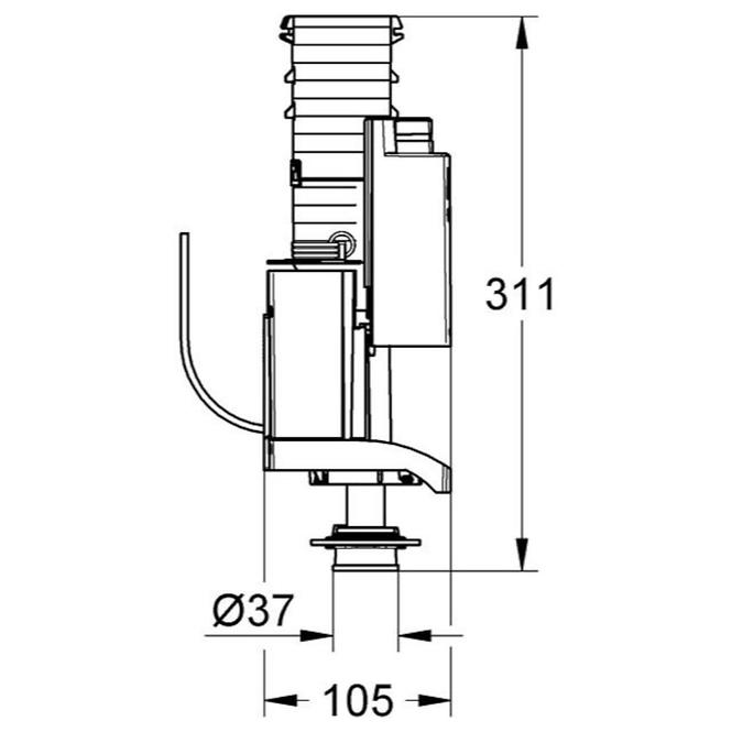 Ventilschalter dual flush VENTILE 42320000