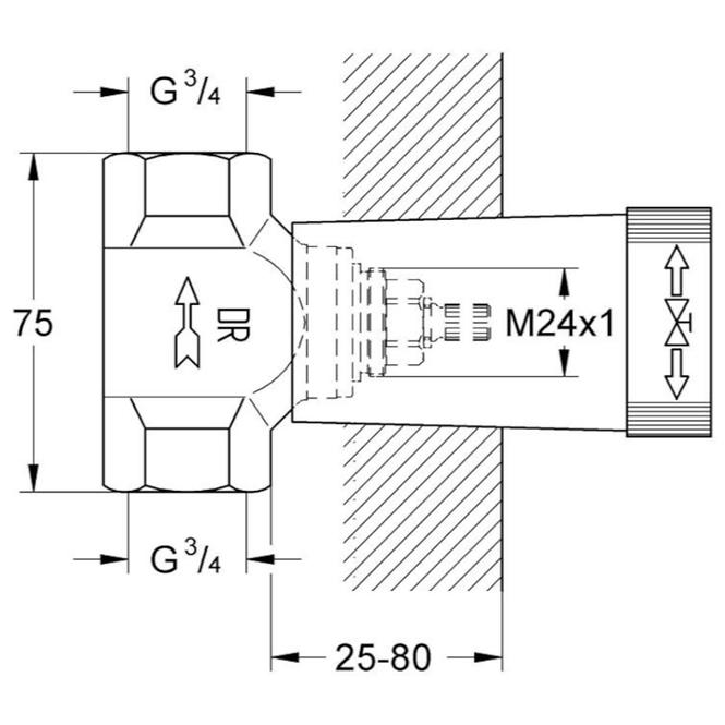 Unterputzventil NON RAPIDO OHM 29802000