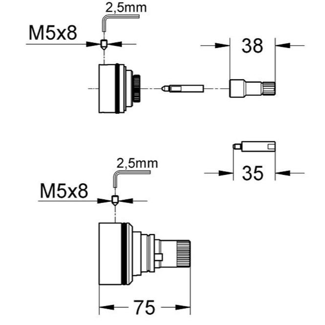 Verlängerungsset 27,5 mm 47781000