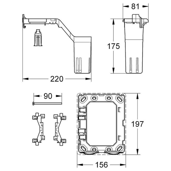 Wiederaufbauset GROHE FRESH 38796000