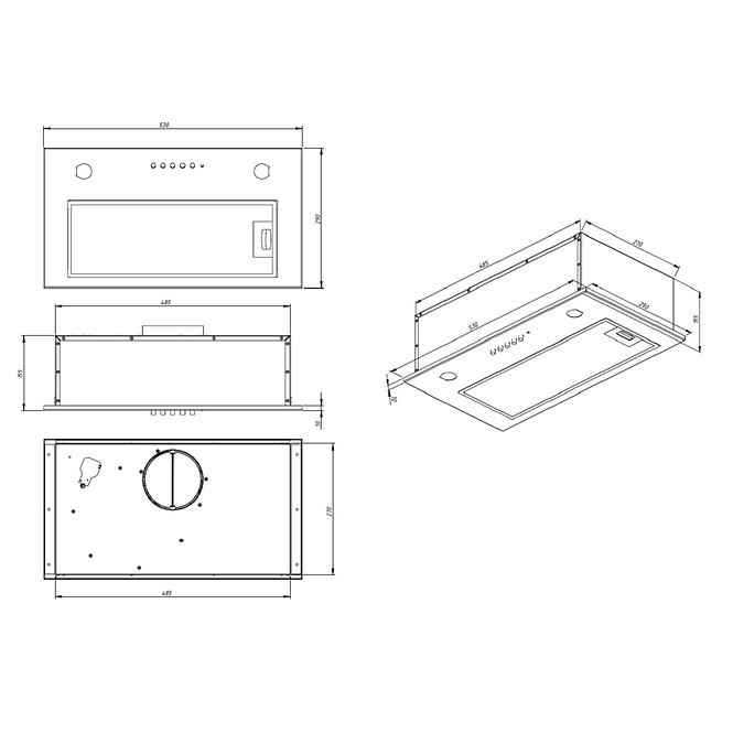 Dunstabzugshaube WK-7 Micra inox