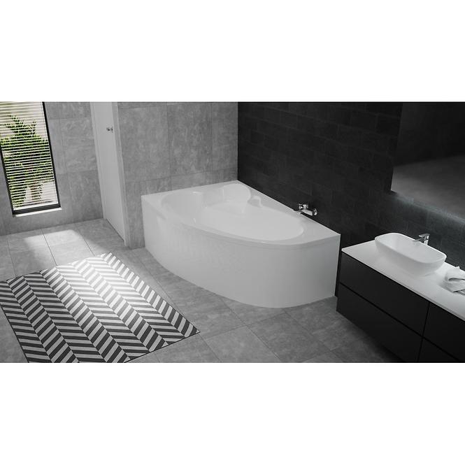 Badewanne Madura asymmetrische 160/105 links