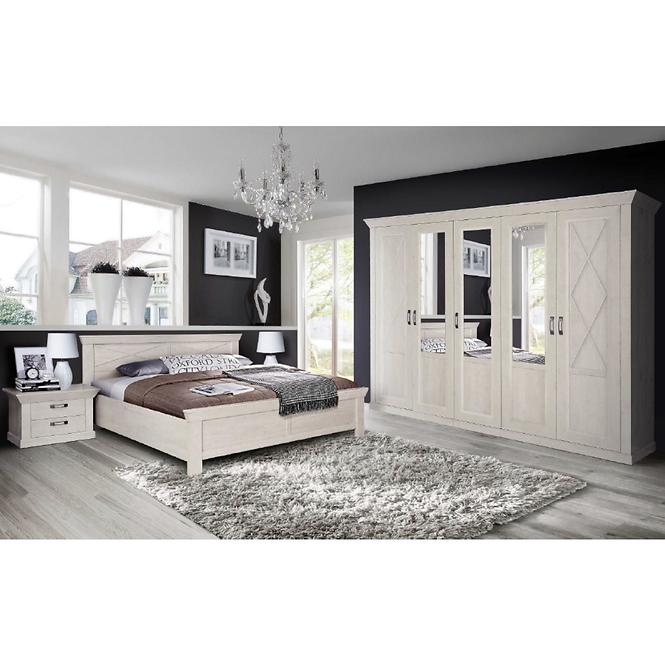 Schrank Kashmir 123cm Pina Weiß