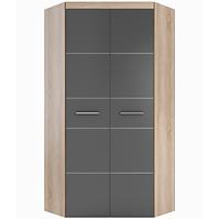 Schrank Titto 90 cm Antacyt/Eiche Sonoma