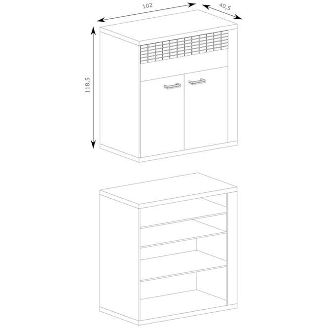 Kommode Natural 102cm Ribbeck