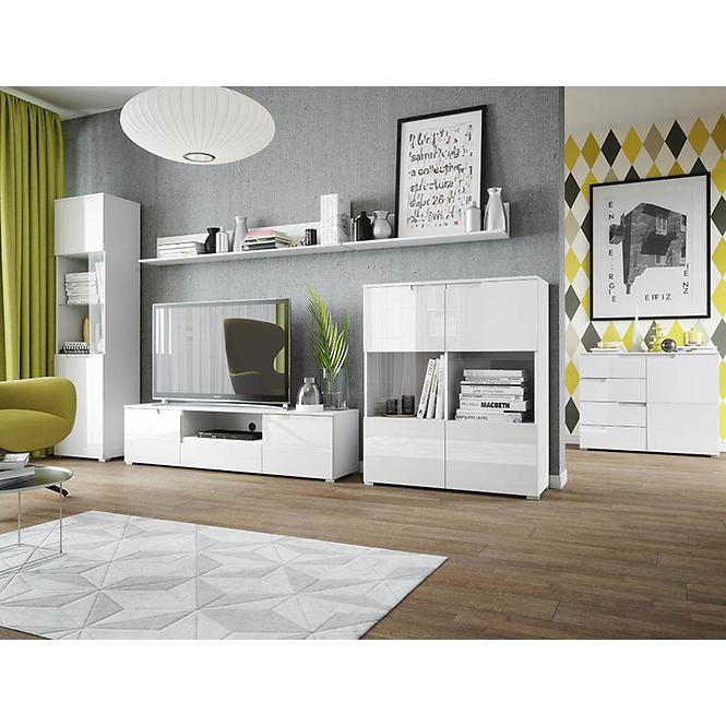 Schrank Selene 50cm Weiß Matte/Glänzend