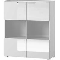 Vitrine Selene 100cm Weiß Matte/Glänzend