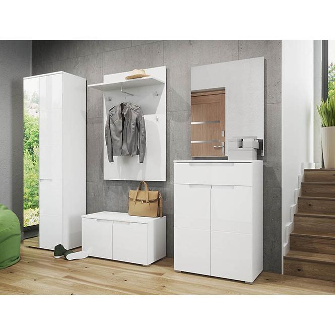 Schrank Selene 100cm Weiß Matte/Glänzend