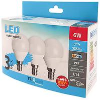 Glühbirne LED (3-PACK) P45 6W E14 6500K