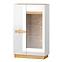 Vitrine Visio 86cm Eiche Camargue/Weiß