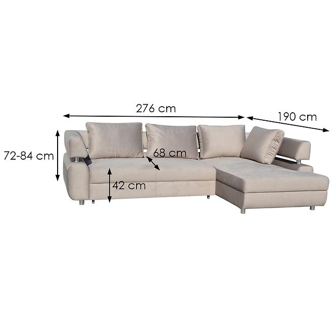 Ecksofa Panama 2R-OT Solar 16