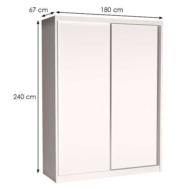 Schrank Maciej 180cm Alpinweiß