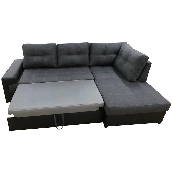 Ecksofa  Castello p alfa 13+alfa 21 sz/cz