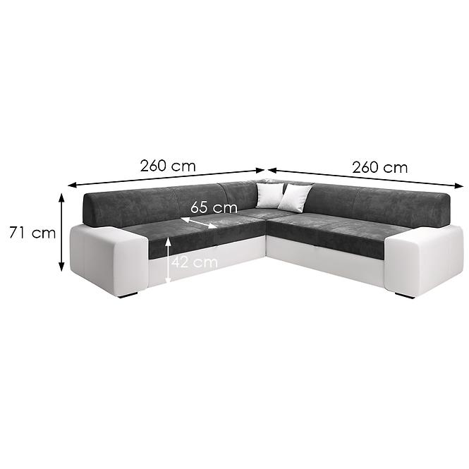 Ecksofa Minos Maxi Monolith 97+Madryt 120