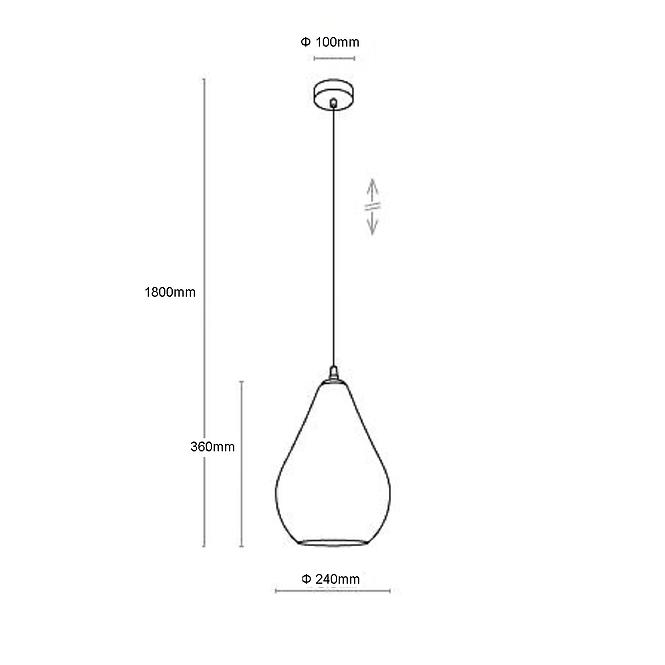 Lampe FUENTE 2326 GRAPHITE LW1