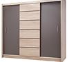 Schrank Sevilla 250cm Eiche Sonoma/Lava