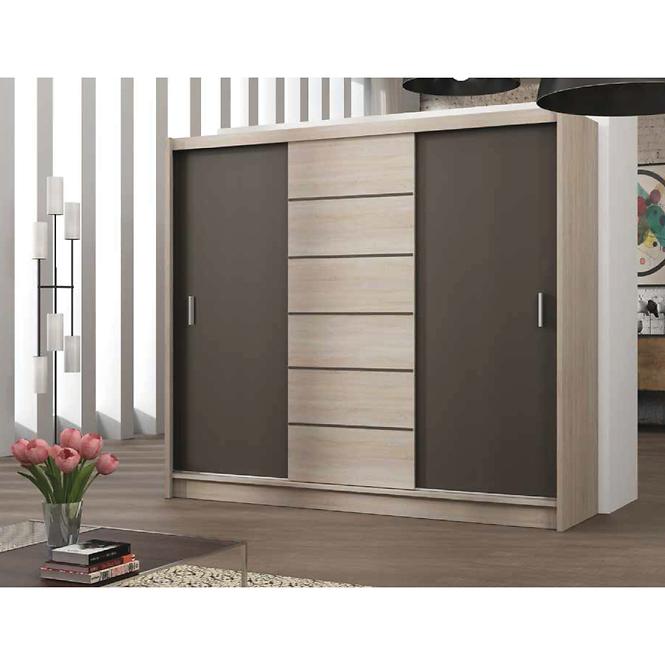 Schrank Sevilla 250cm Eiche Sonoma/Lava