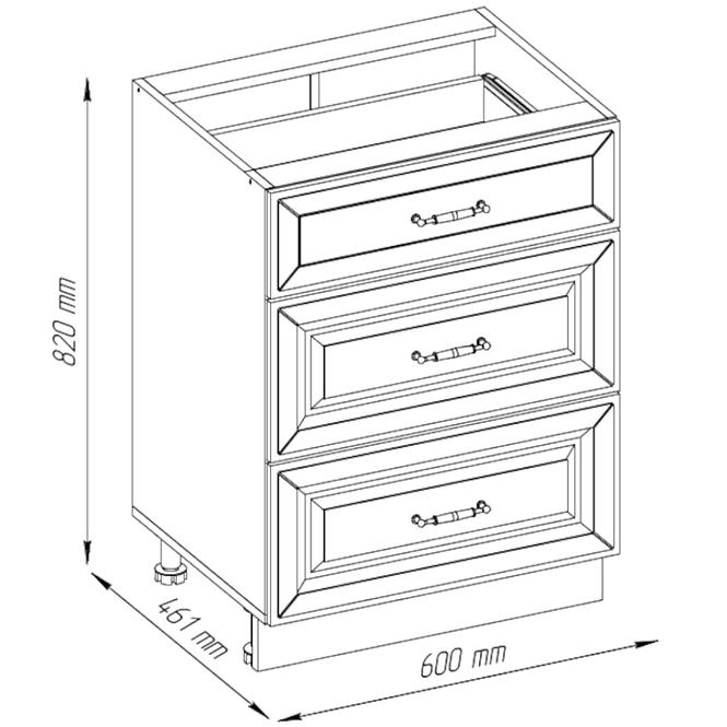 Küchenzeile Patricia D60 3s