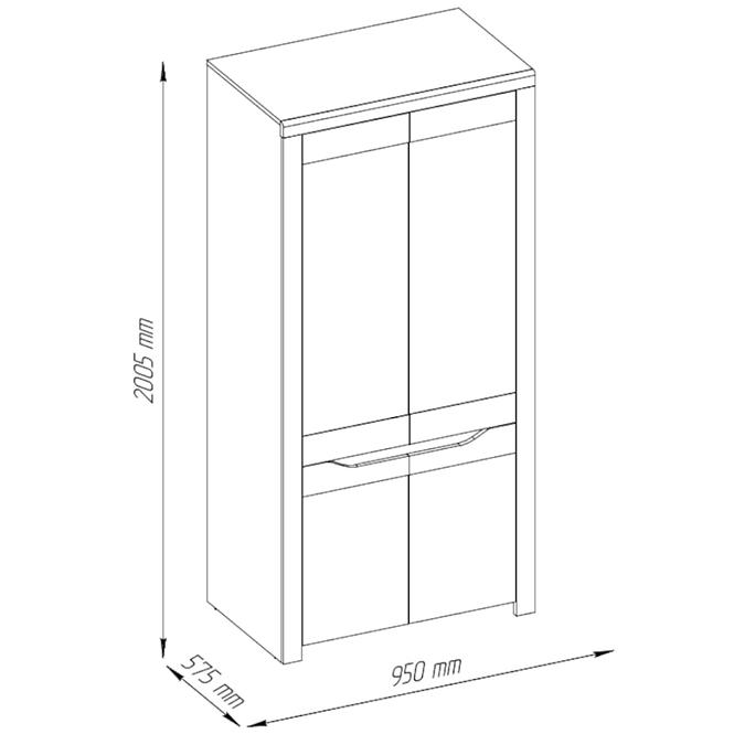 Schrank Luna Q 4D