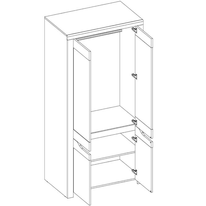 Schrank Luna Q 4D