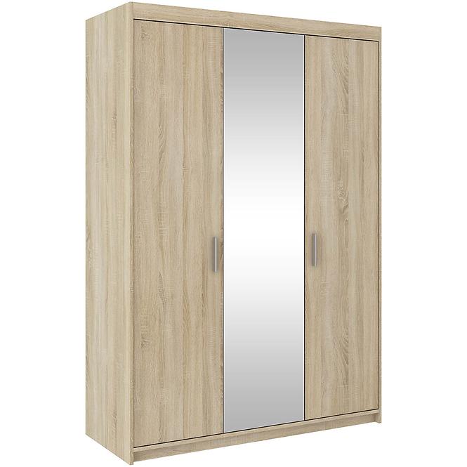 Schrank Elena 133cm Eiche Sonoma/Spiegel