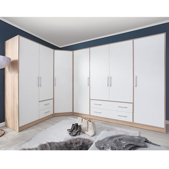 Schrank Smart 100cm Eiche Sonoma/Weiß