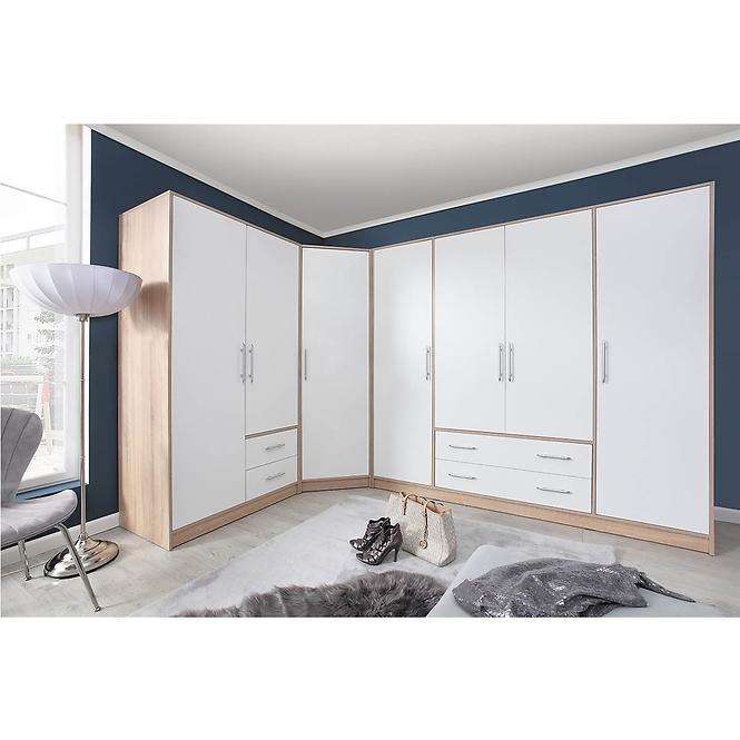 Schrank Smart 100cm Eiche Sonoma/Weiß