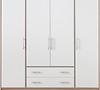 Schrank Smart 200cm Eiche Sonoma/Weiß